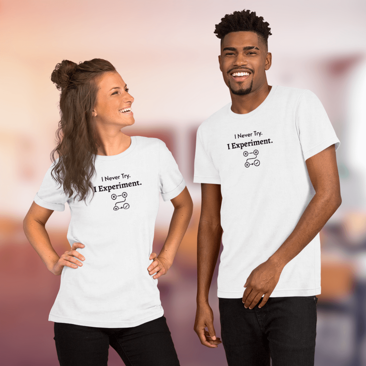 I Never Try. I Experiment - Unisex T-Shirt