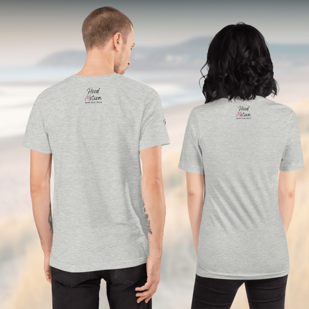 ANXIOUS doesn't define me - Unisex t-shirt (with Centre Chest and Sleeve Embroidery)