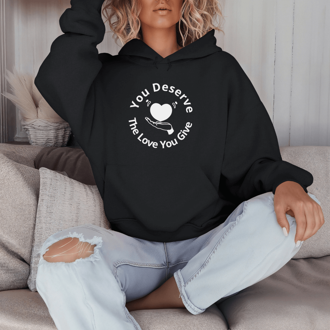 You Deserve The Love You Give v2 - Unisex Hoodie (with Wrist Embroidery)