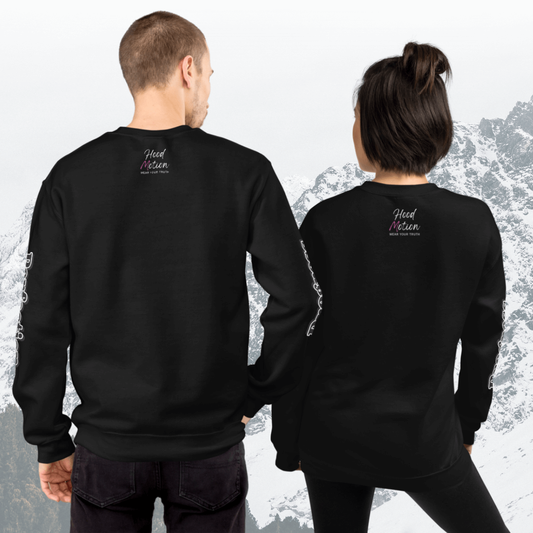 Progress OVER Perfection - Unisex Sweatshirt (with Sleeve Printing)