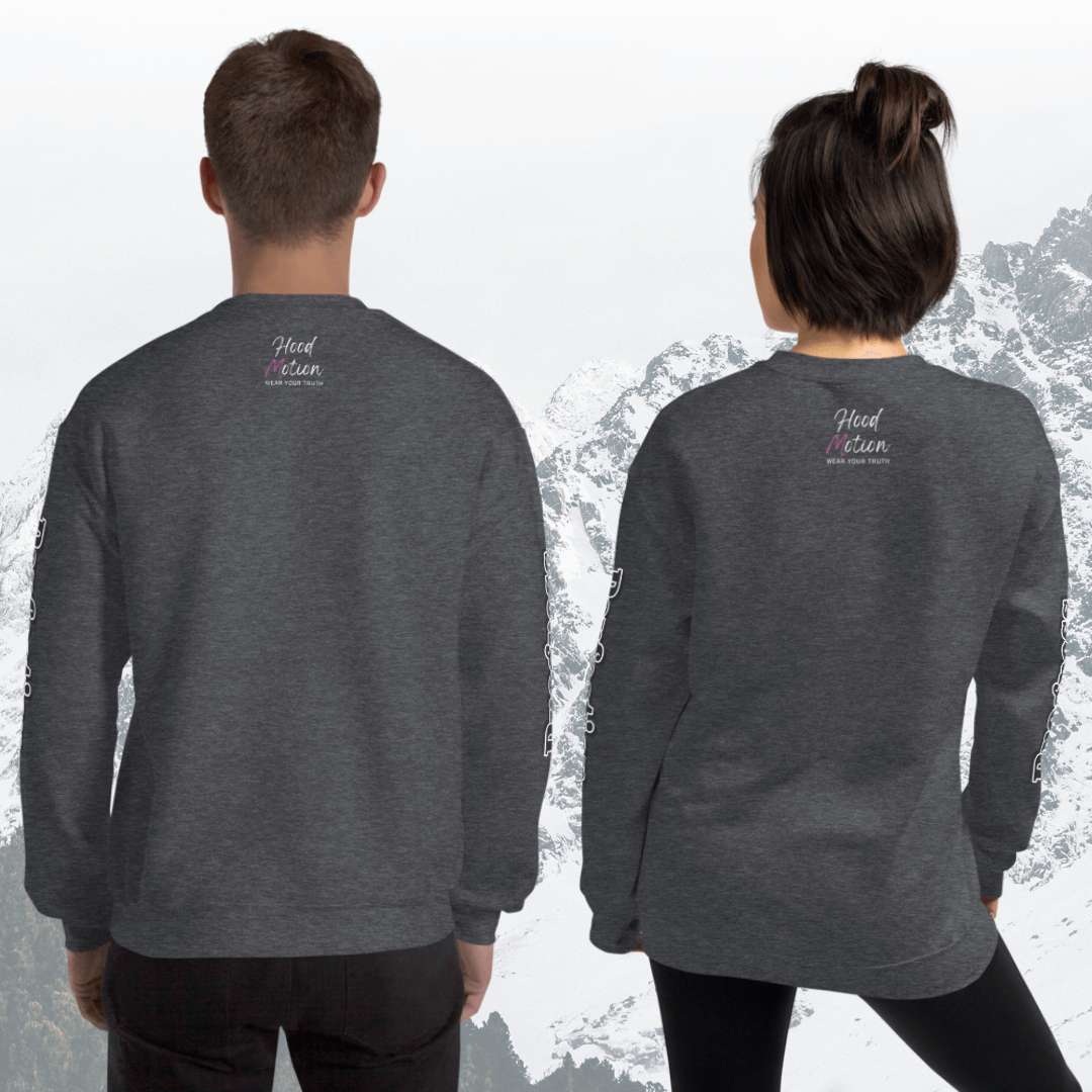 Progress OVER Perfection - Unisex Sweatshirt (with Sleeve Printing)