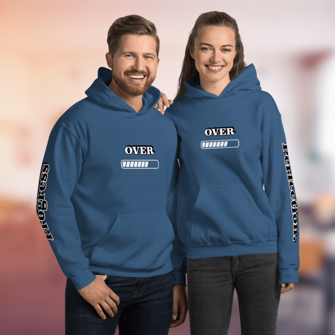 Progress OVER Perfection - Unisex Hoodie (with Sleeve Printing)