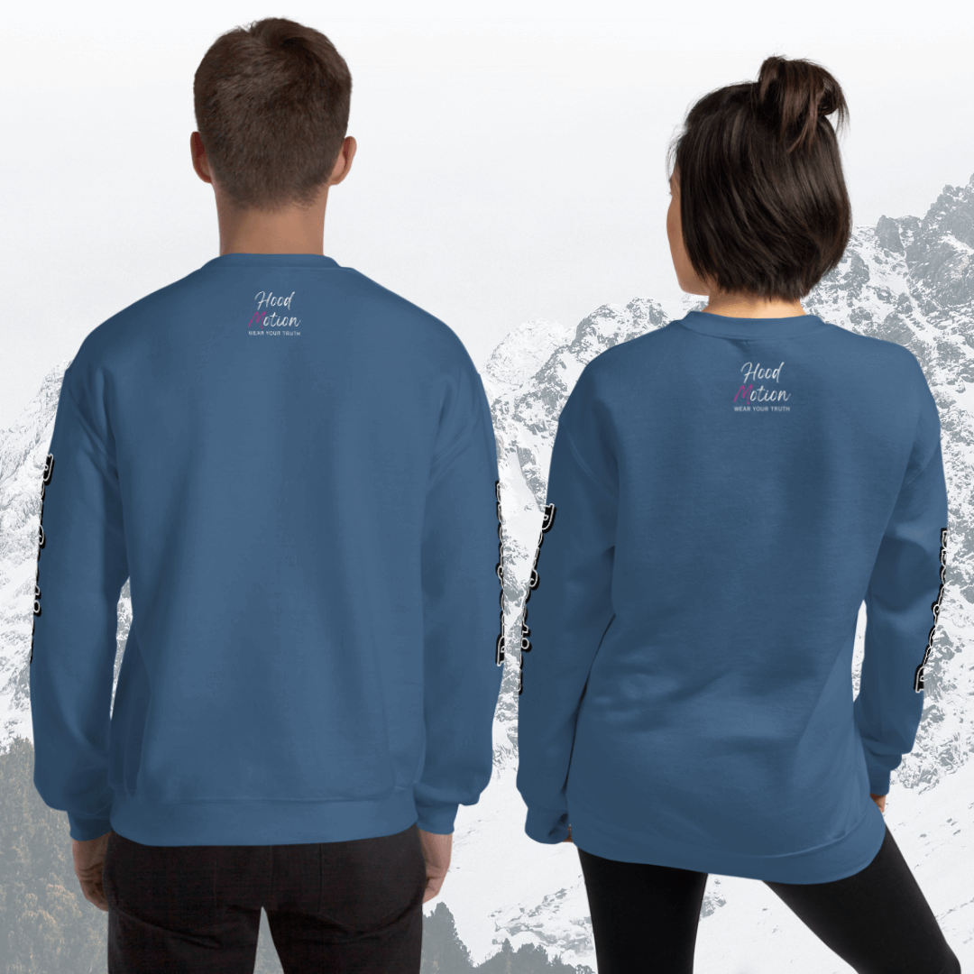 Progress OVER Perfection - Unisex Sweatshirt (with Sleeve Printing)