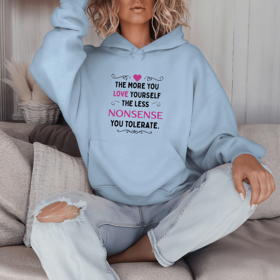 The More You Love Yourself - Unisex Hoodie (with Wrist Embroidery)