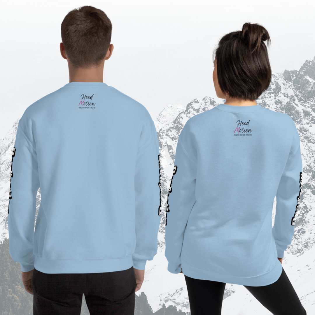 Progress OVER Perfection - Unisex Sweatshirt (with Sleeve Printing)