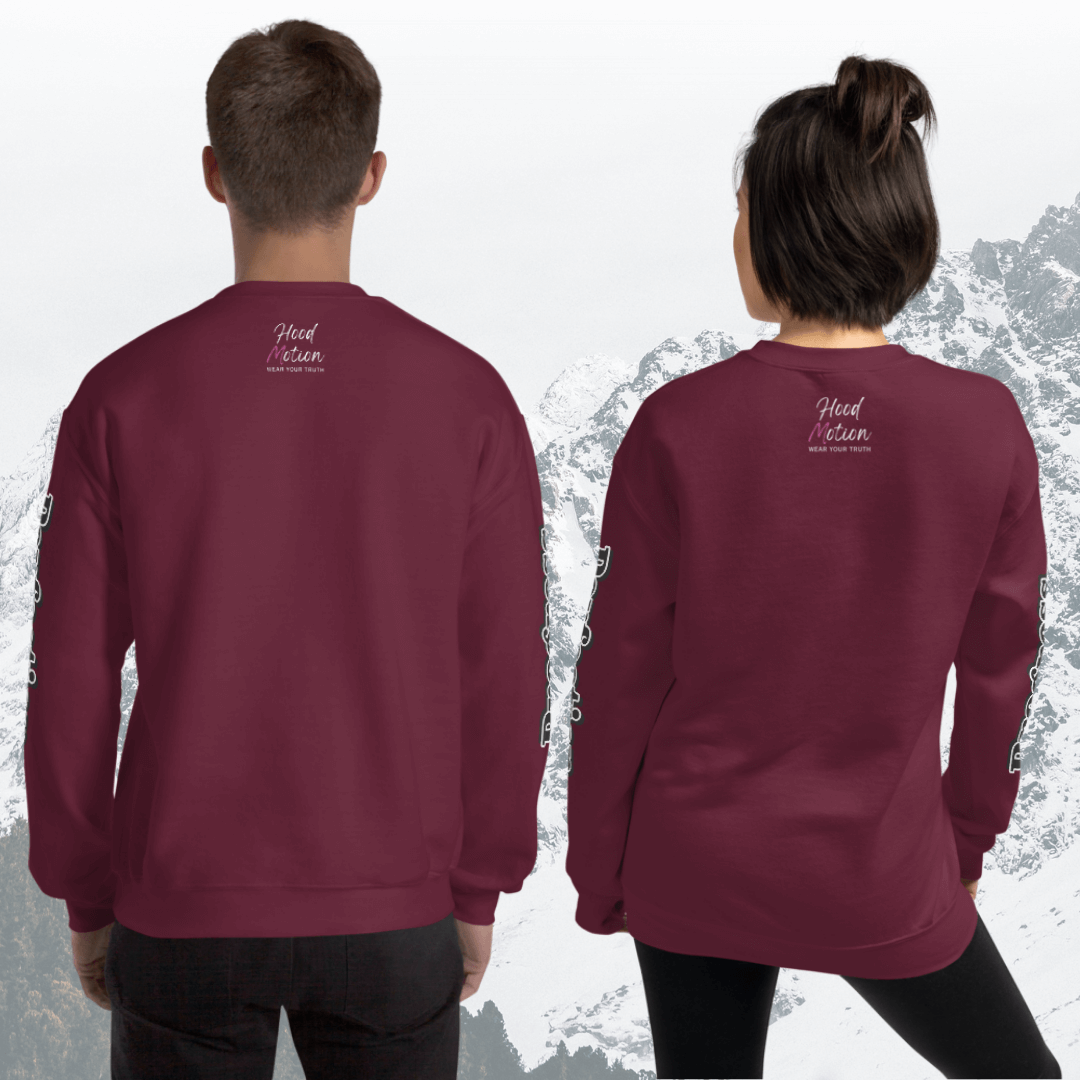 Progress OVER Perfection - Unisex Sweatshirt (with Sleeve Printing)