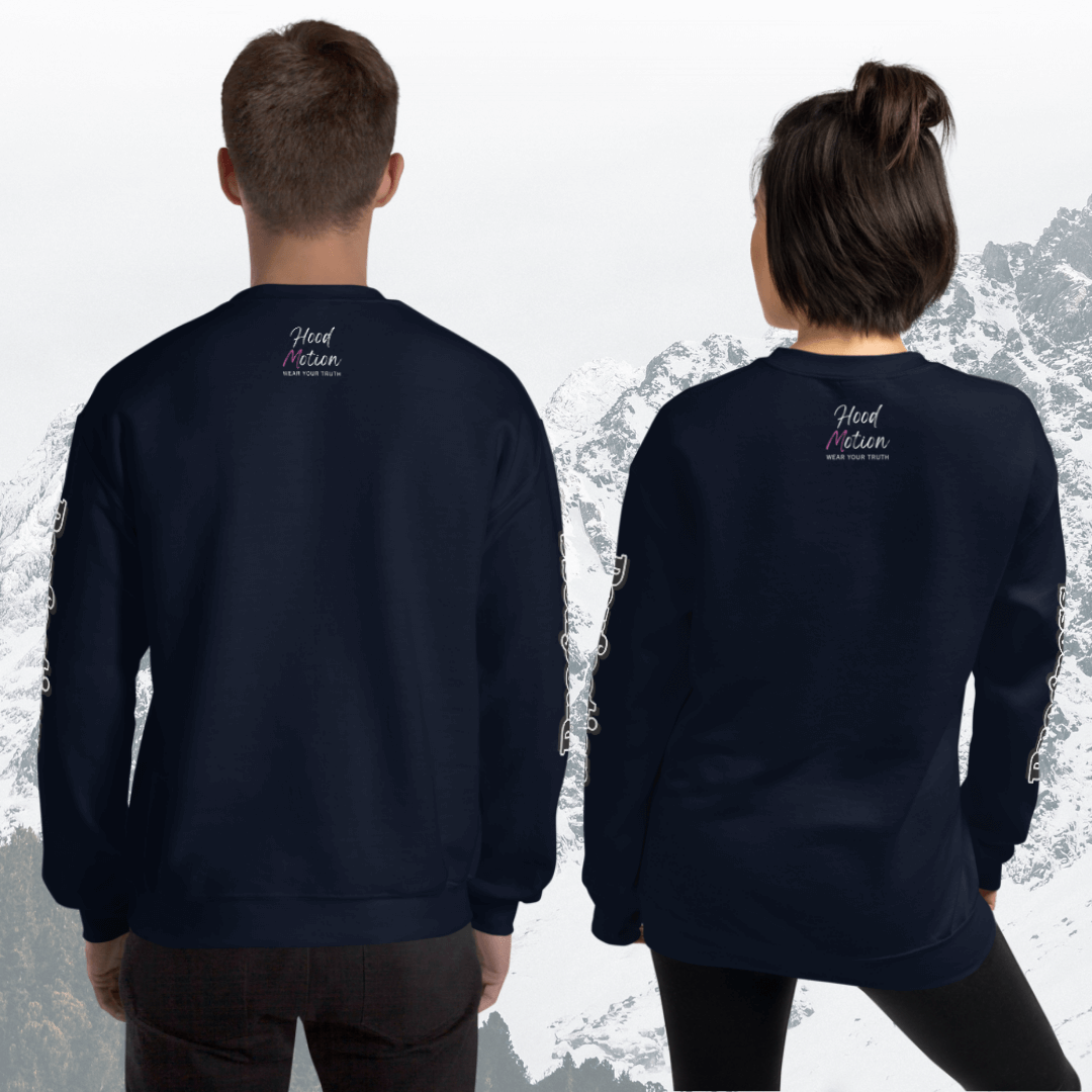 Progress OVER Perfection - Unisex Sweatshirt (with Sleeve Printing)