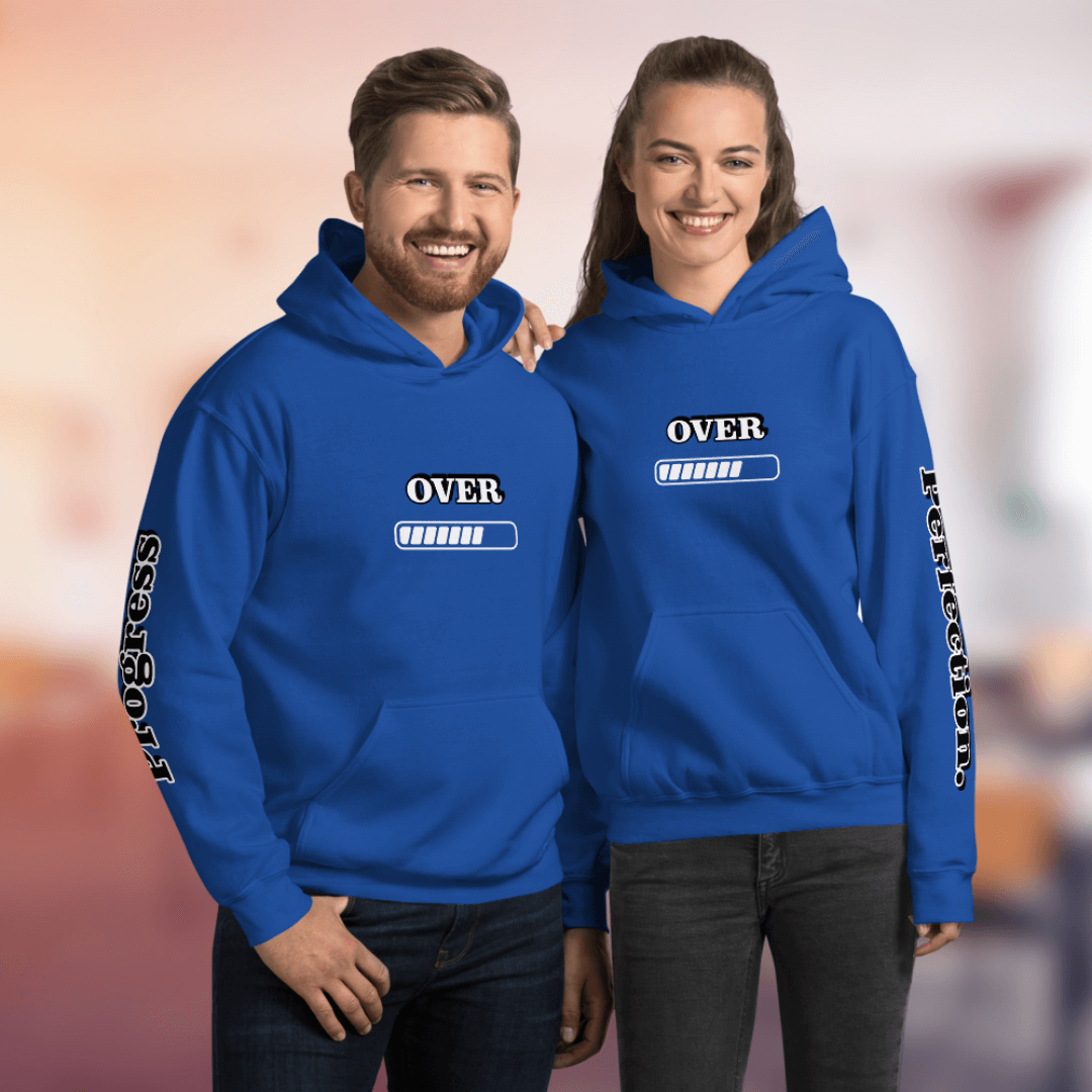 Progress OVER Perfection - Unisex Hoodie (with Sleeve Printing)
