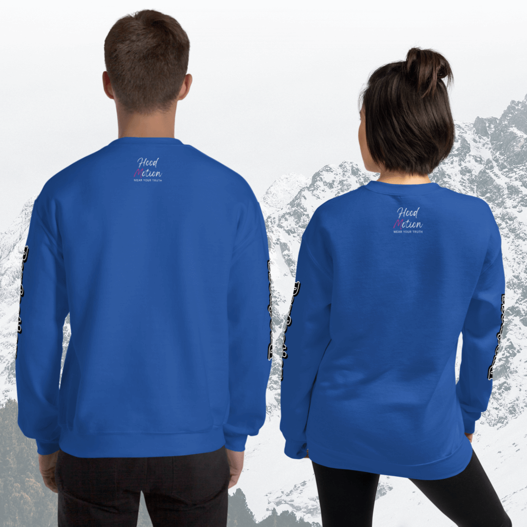 Progress OVER Perfection - Unisex Sweatshirt (with Sleeve Printing)