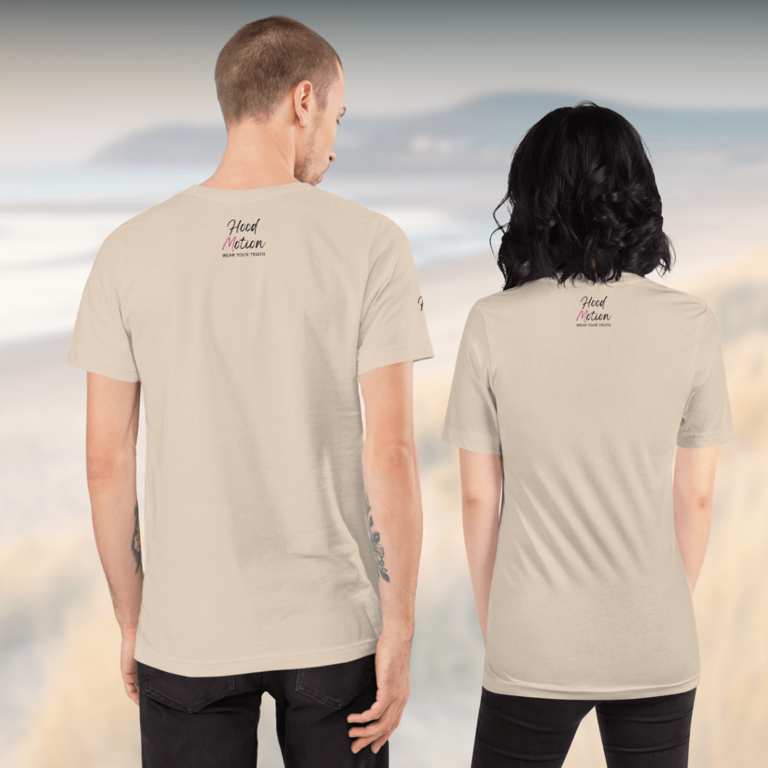 ANXIOUS doesn't define me - Unisex t-shirt (with Centre Chest and Sleeve Embroidery)