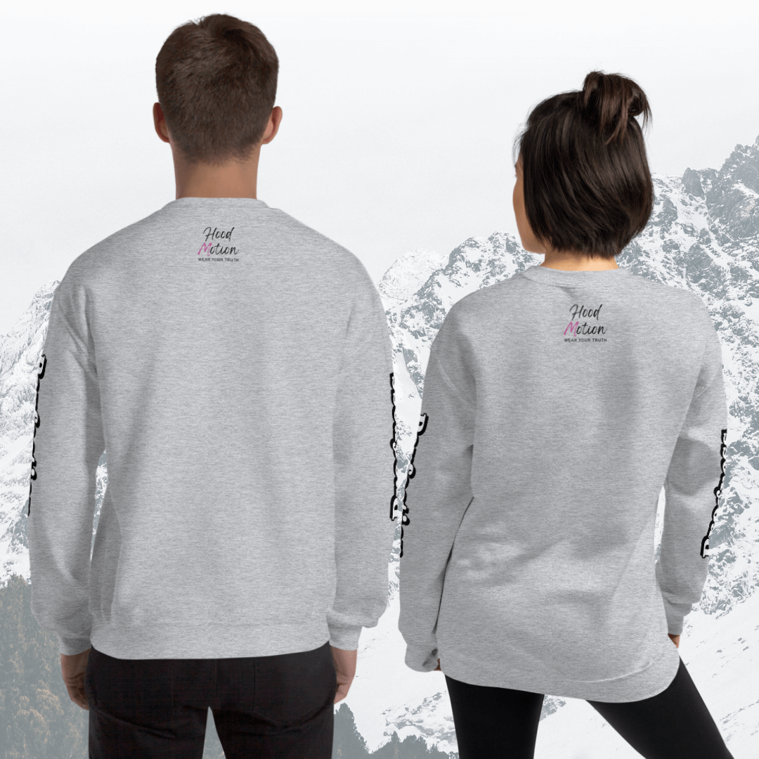 Progress OVER Perfection - Unisex Sweatshirt (with Sleeve Printing)