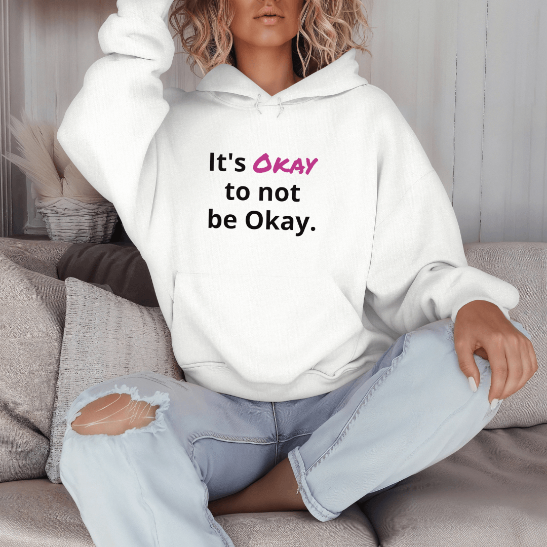 It's Okay to not be Okay v2 - Unisex Hoodie (with Wrist Embroidery)