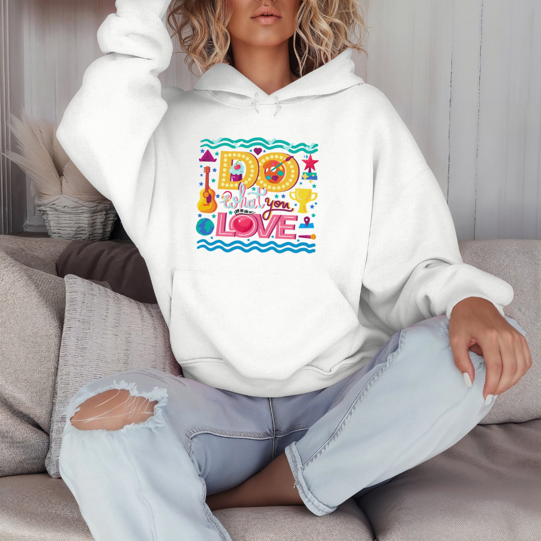 Do What You Love - Unisex Hoodie (with Wrist Embroidery)