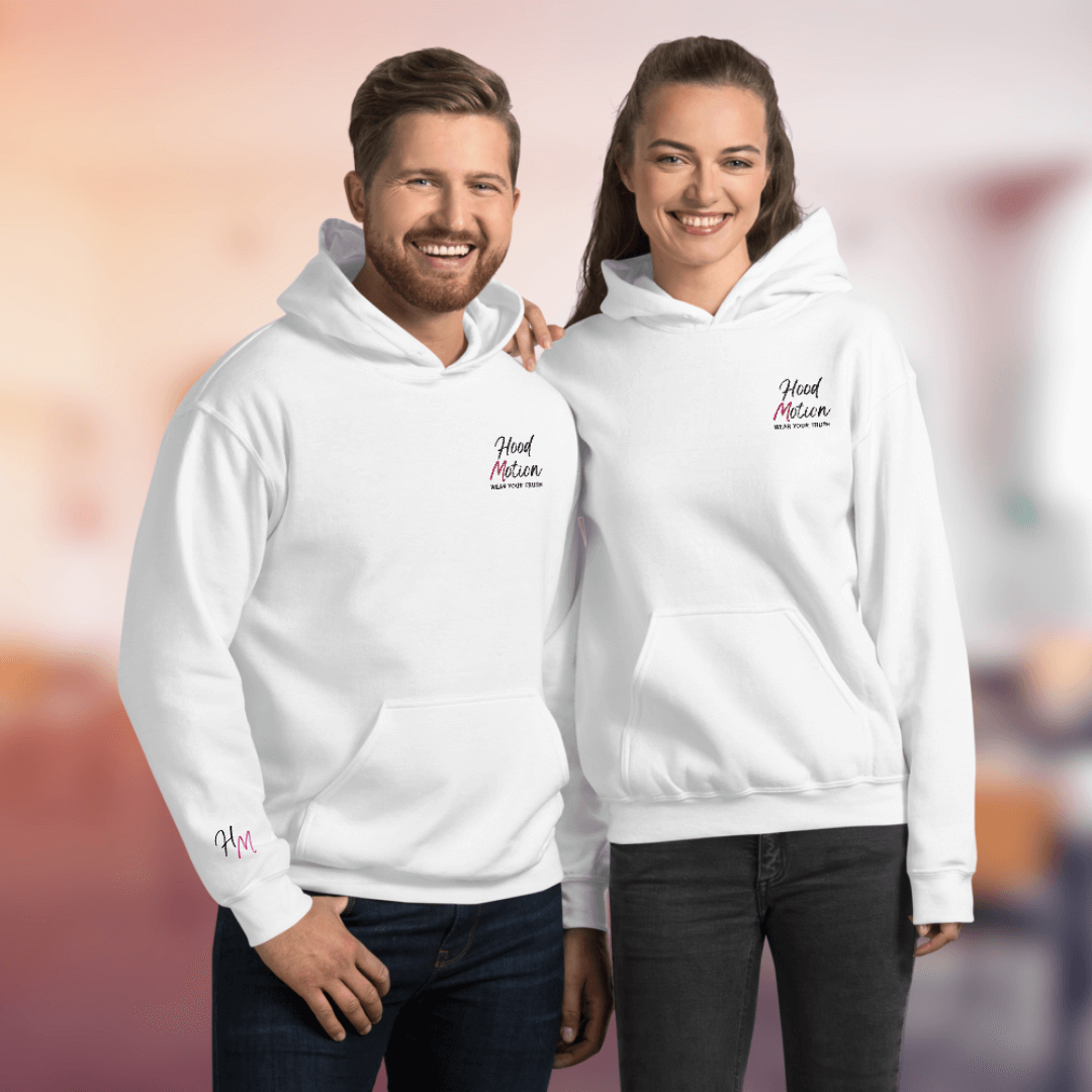 Hood Motion - Unisex Hoodie (with Left Chest and Wrist Embroidery + Back Print)
