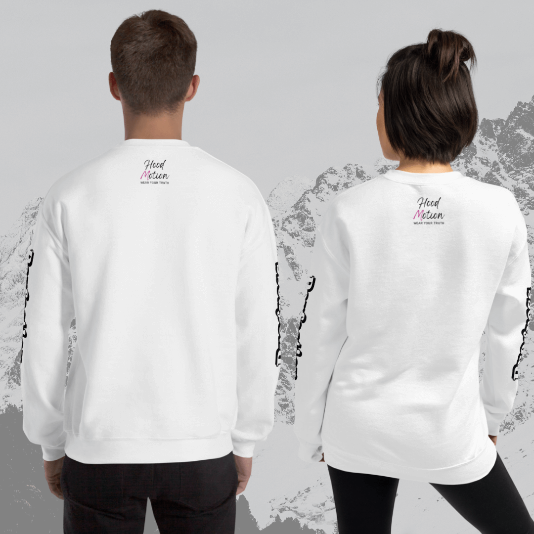 Progress OVER Perfection - Unisex Sweatshirt (with Sleeve Printing)