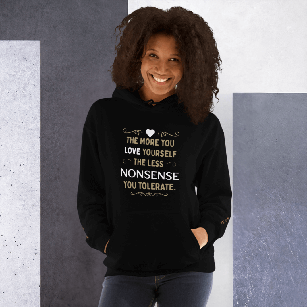 The More You Love Yourself - Unisex Hoodie (with Wrist Embroidery)