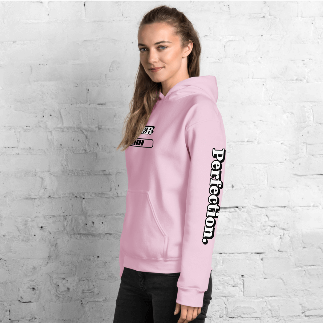 Progress OVER Perfection - Unisex Hoodie (with Sleeve Printing)