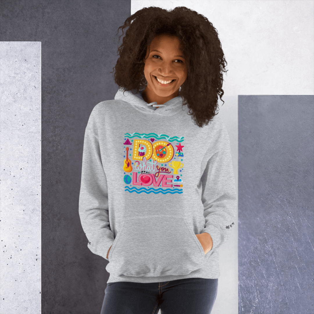 Do What You Love - Unisex Hoodie (with Wrist Embroidery)