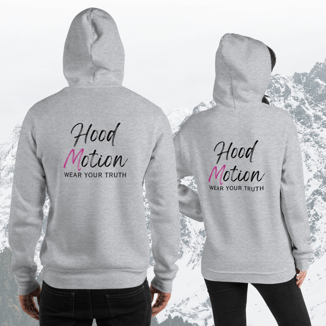 Hood Motion - Unisex Hoodie (with Left Chest and Wrist Embroidery + Back Print)