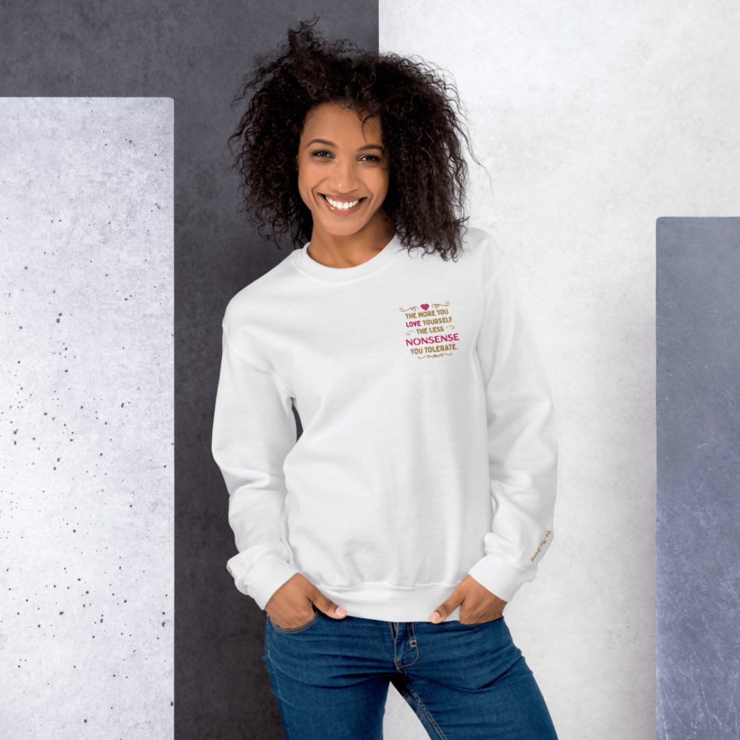 The More You Love Yourself - Unisex Sweatshirt (with Left Chest and Wrist Embroidery)