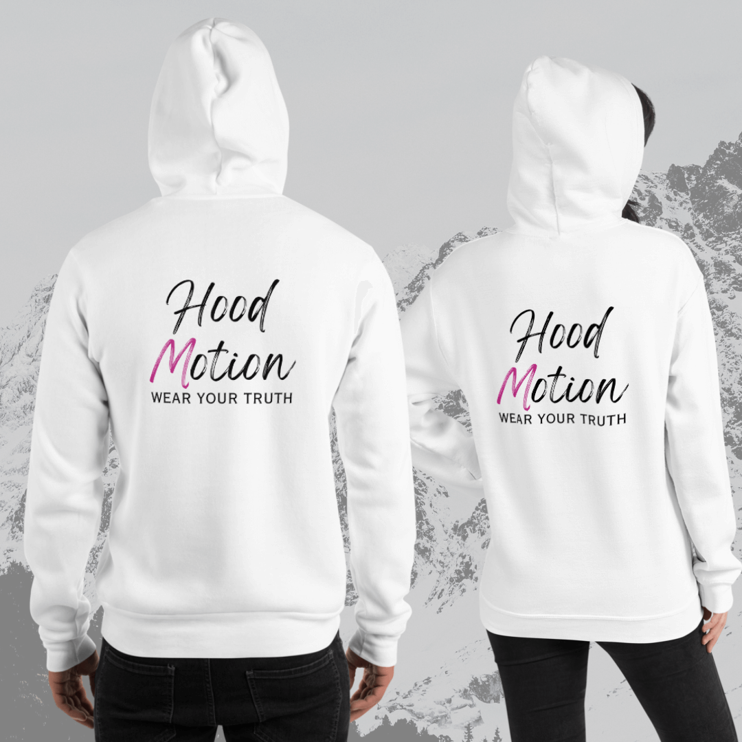 Hood Motion - Unisex Hoodie (with Left Chest and Wrist Embroidery + Back Print)