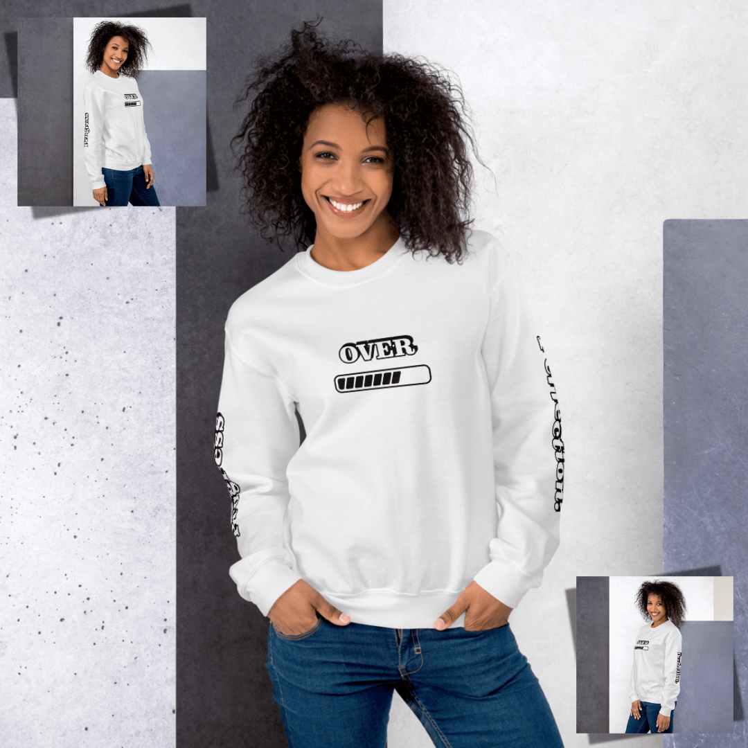 Progress OVER Perfection - Unisex Sweatshirt (with Sleeve Printing)