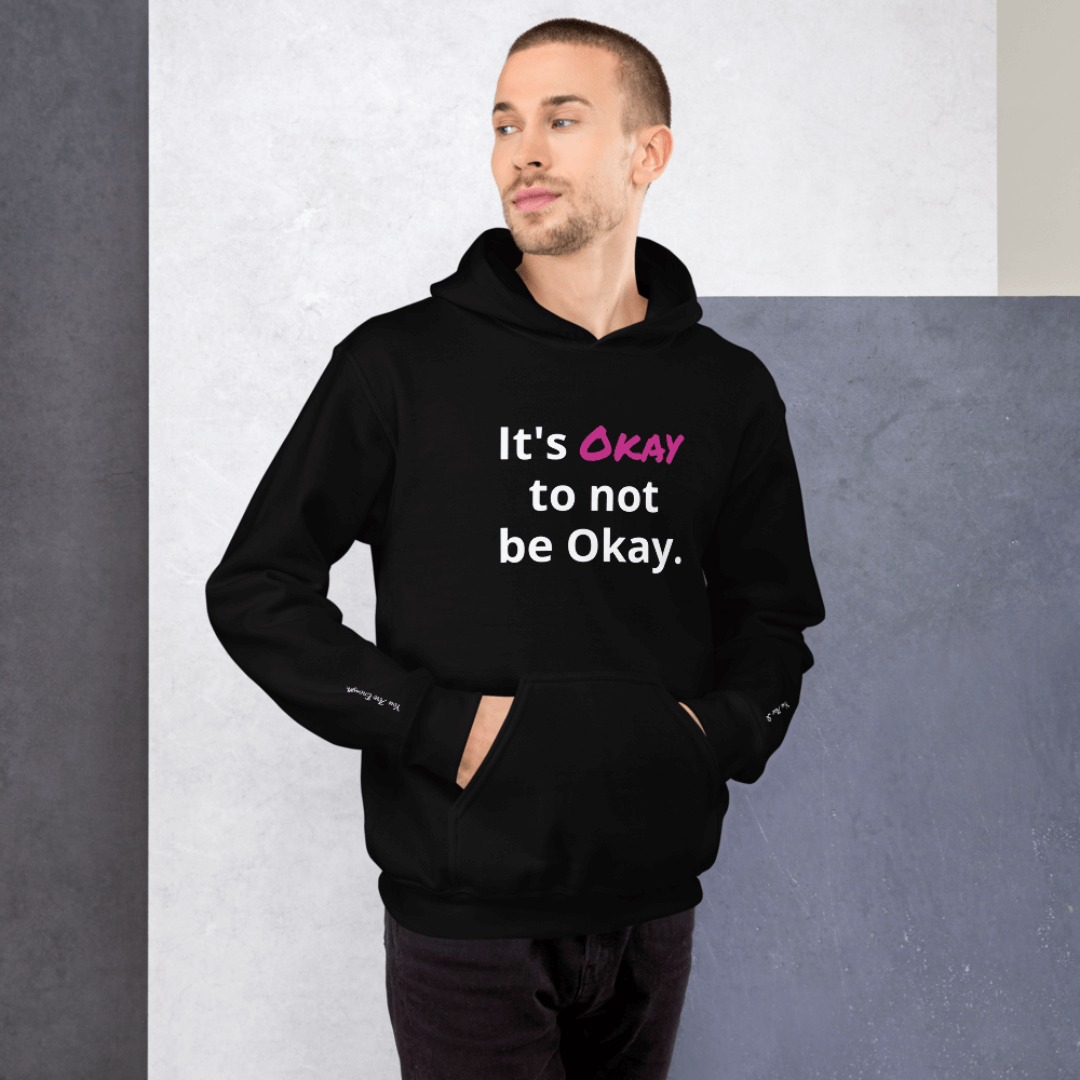 It's Okay to not be Okay v2 - Unisex Hoodie (with Wrist Embroidery)