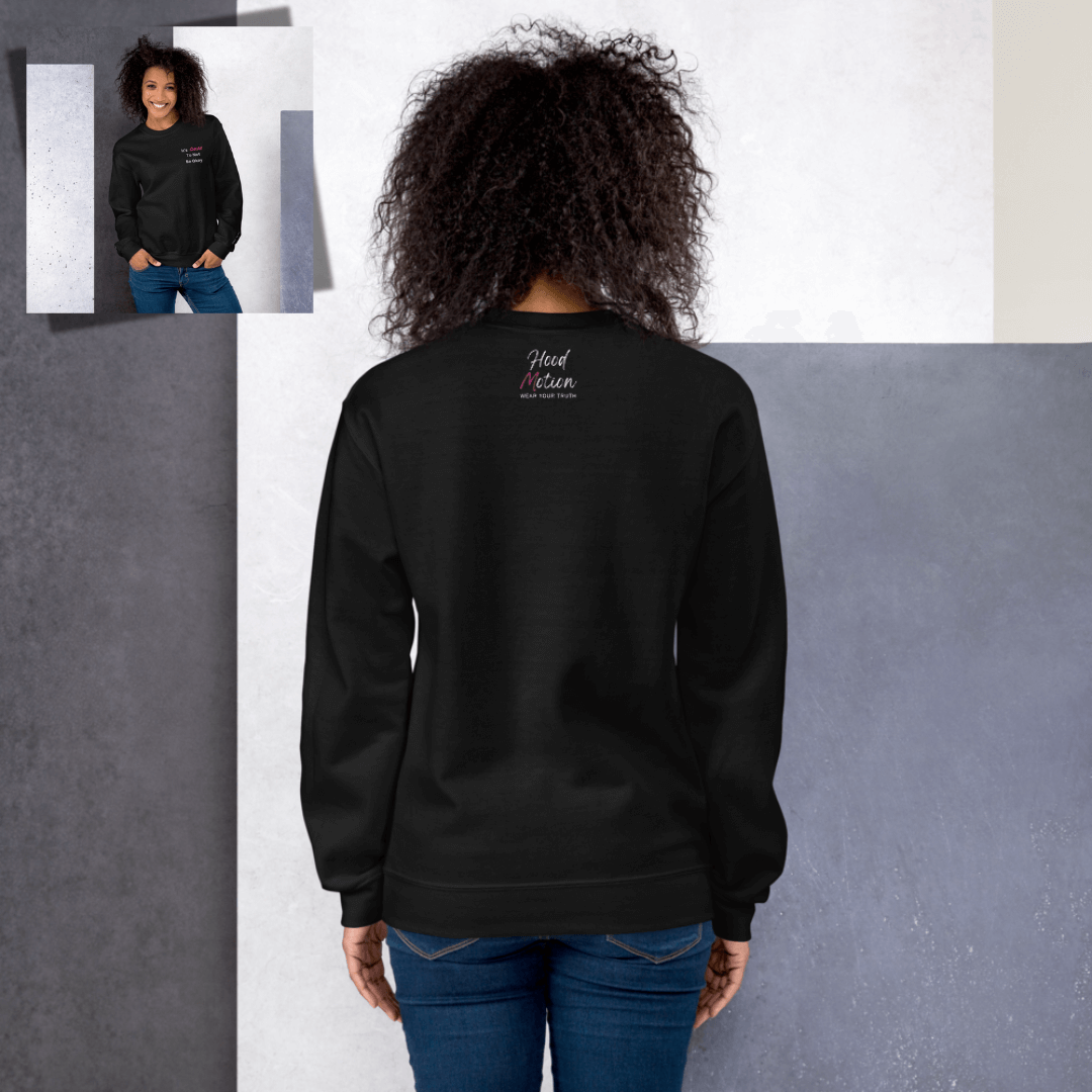 It's Okay to not be Okay v2 - Unisex Sweatshirt (with Left Chest and Wrist Embroidery)