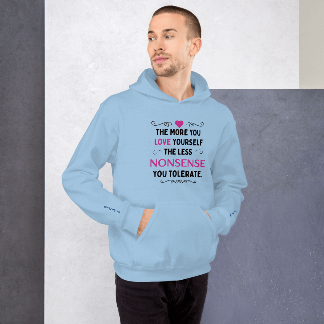 The More You Love Yourself - Unisex Hoodie (with Wrist Embroidery)