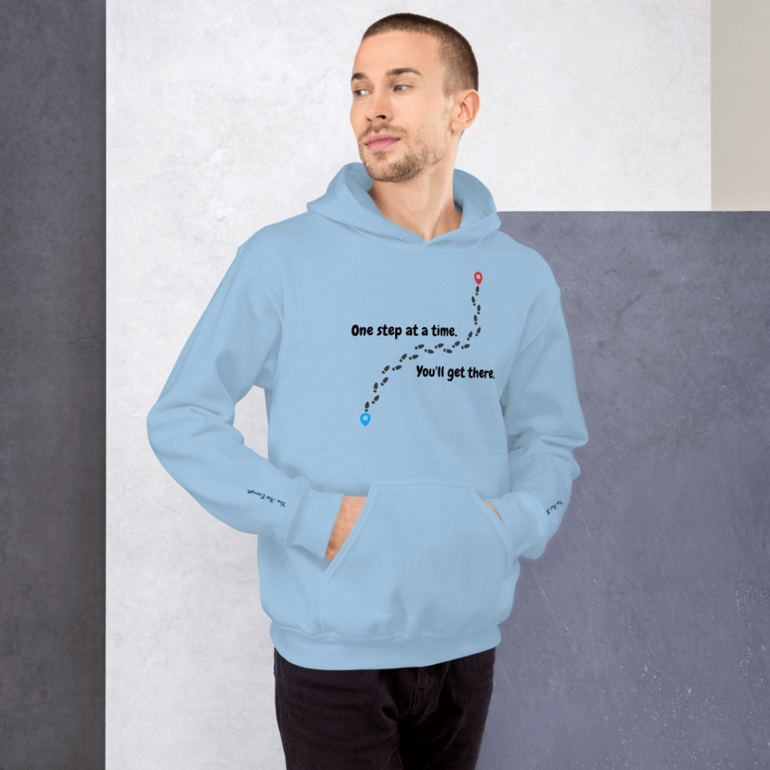 One Step at a Time - Unisex Hoodie (with Wrist Embroidery)