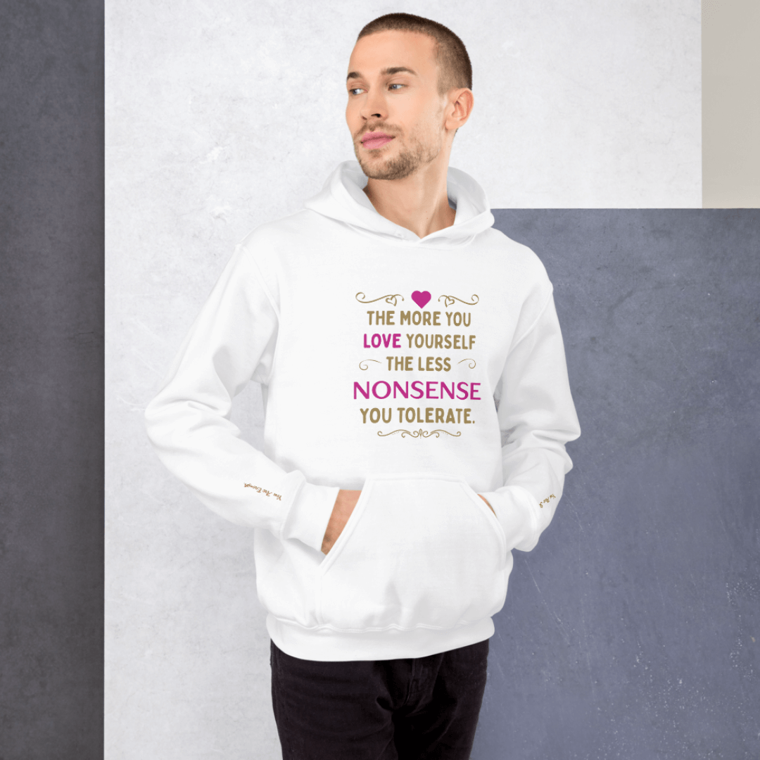 The More You Love Yourself - Unisex Hoodie (with Wrist Embroidery)