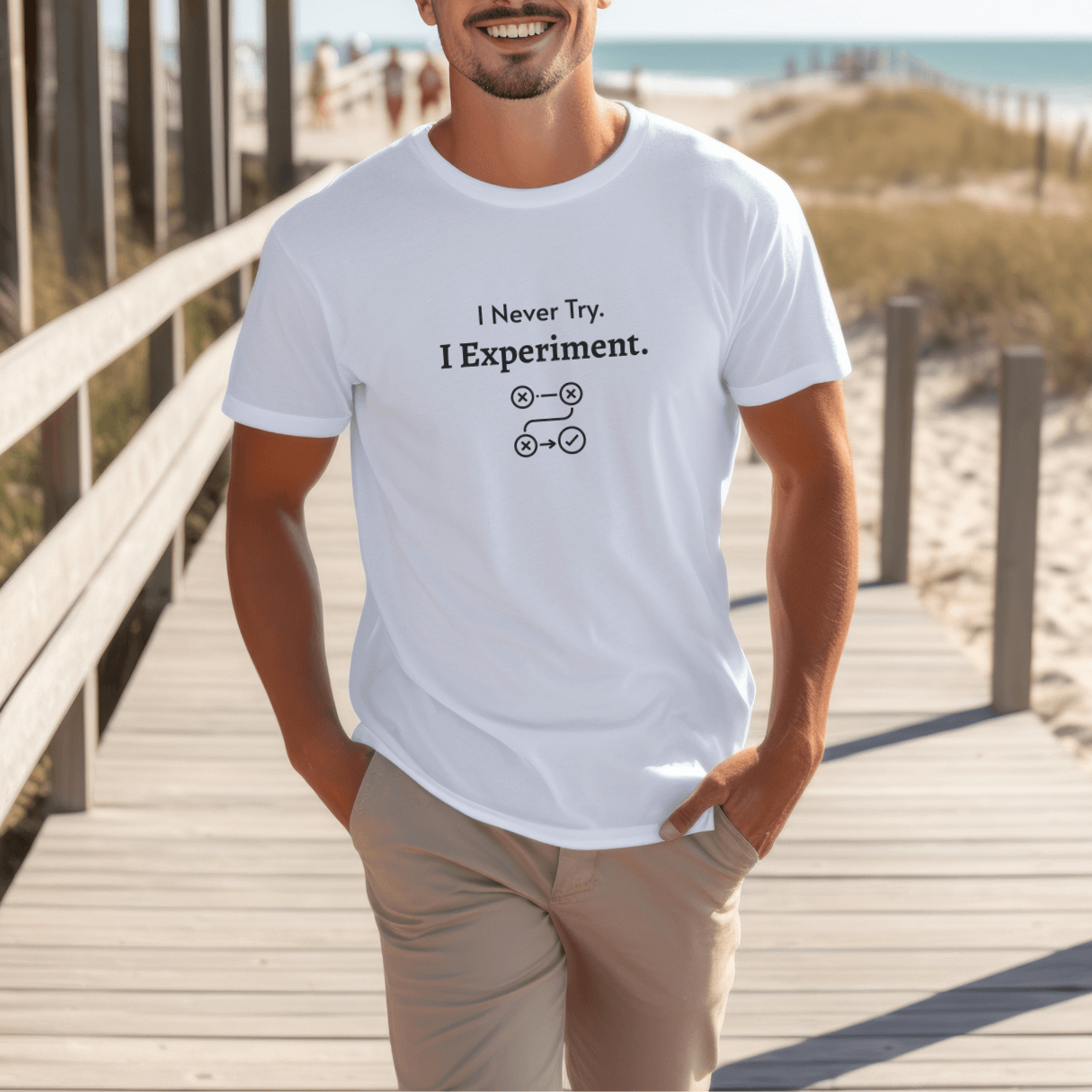 I Never Try. I Experiment - Unisex T-Shirt