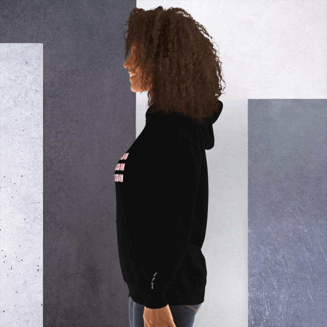 Share Give Receive Love - Unisex Hoodie (with Wrist Embroidery)