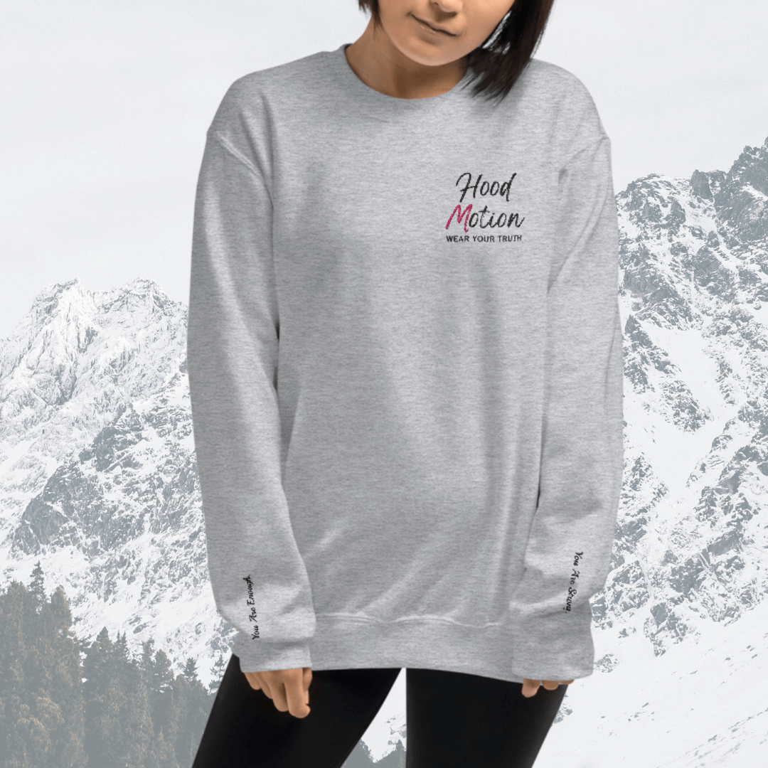 Do What You Love - Unisex Sweatshirt (with Left Chest and Wrist Embroidery + Back print)