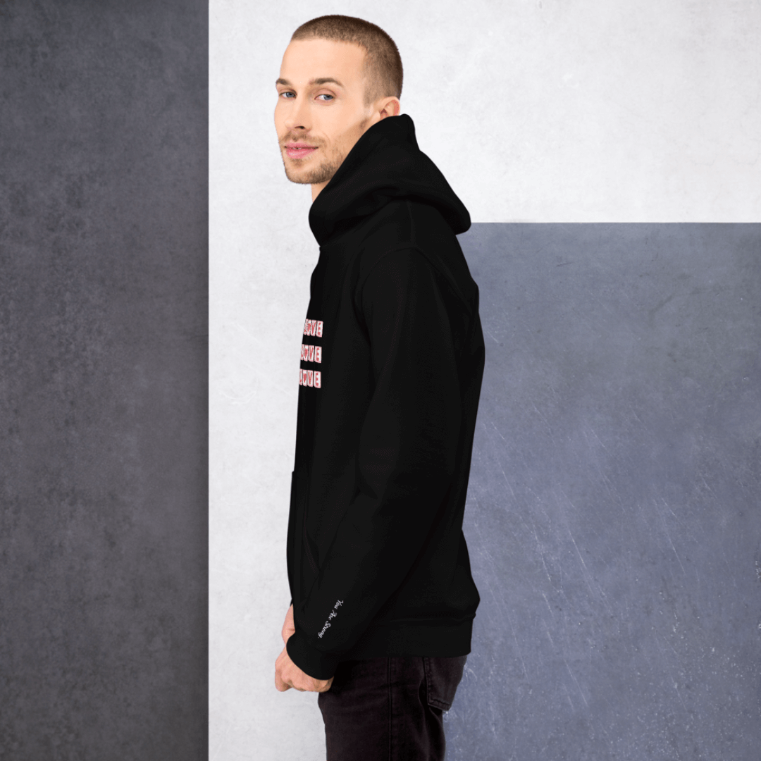 Share Give Receive Love - Unisex Hoodie (with Wrist Embroidery)