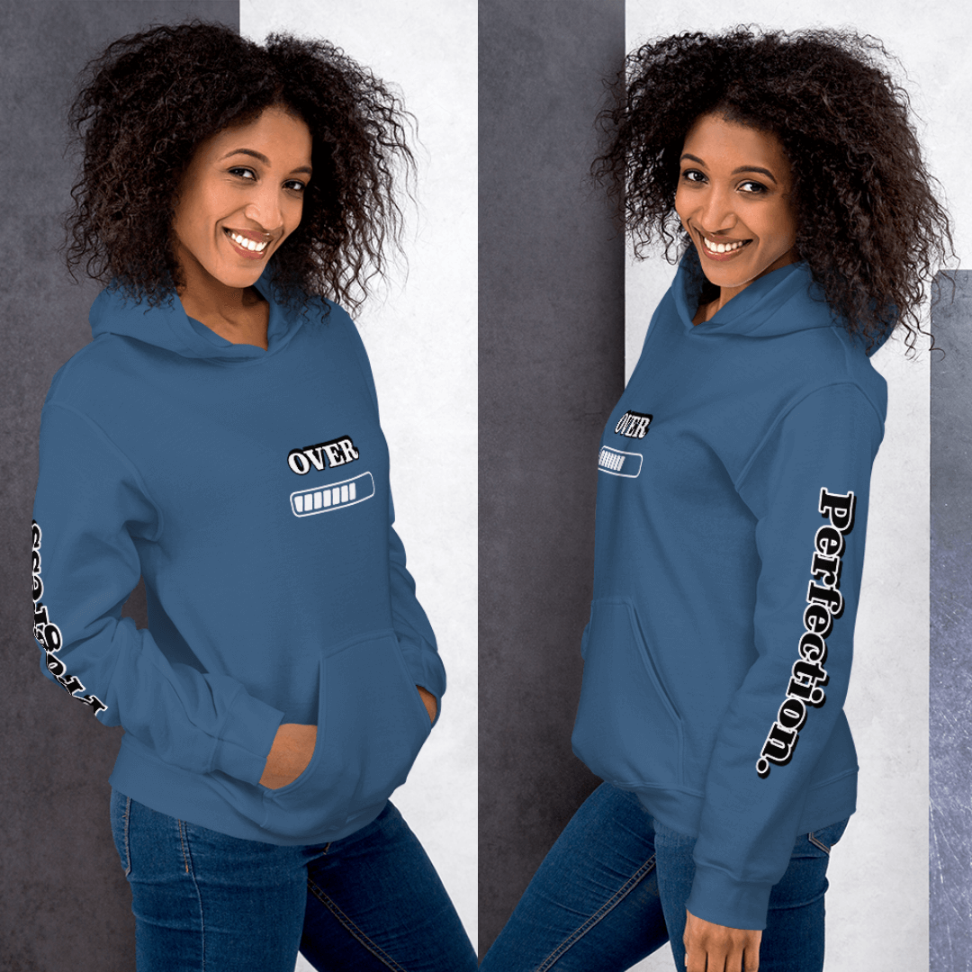 Progress OVER Perfection - Unisex Hoodie (with Sleeve Printing)