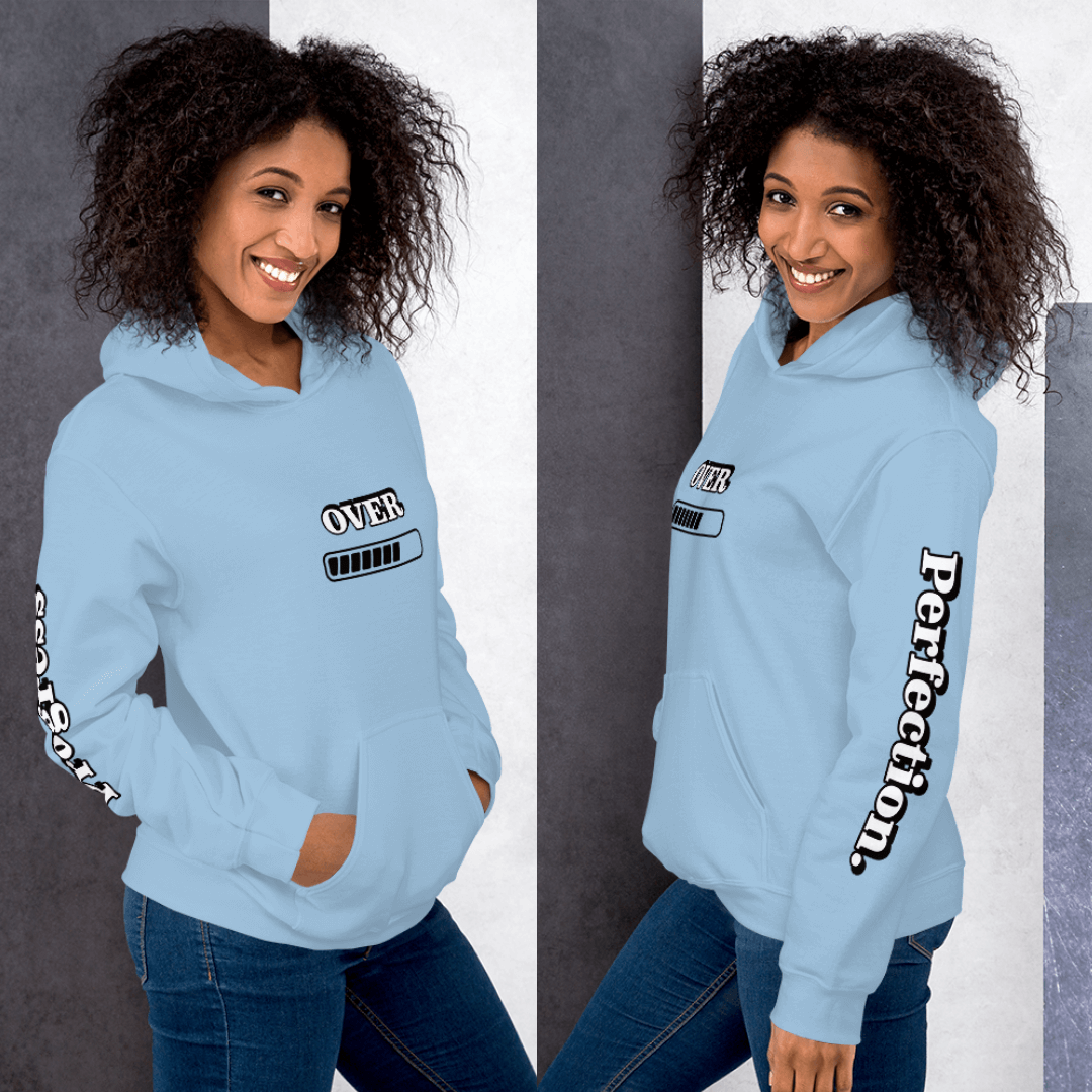 Progress OVER Perfection - Unisex Hoodie (with Sleeve Printing)