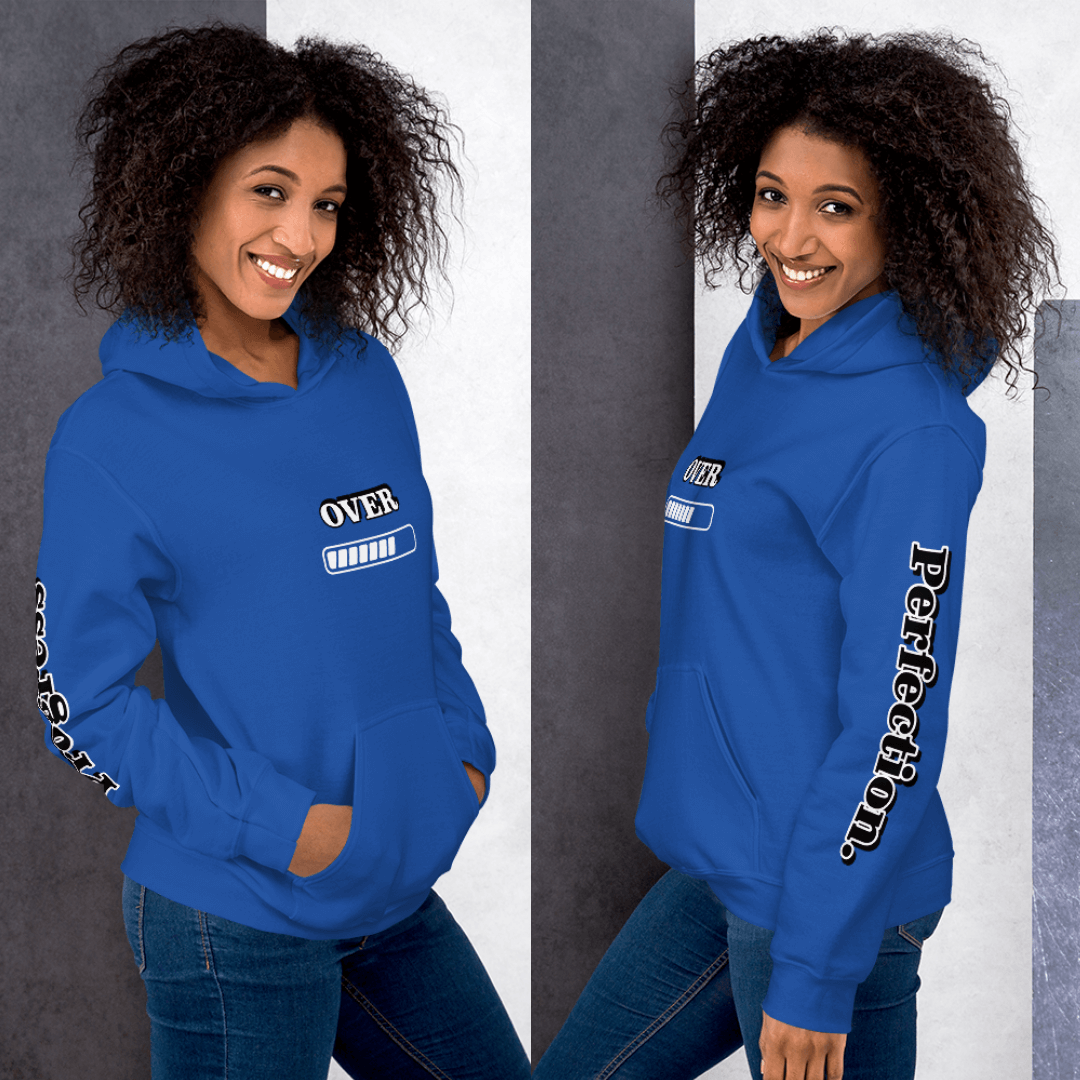Progress OVER Perfection - Unisex Hoodie (with Sleeve Printing)