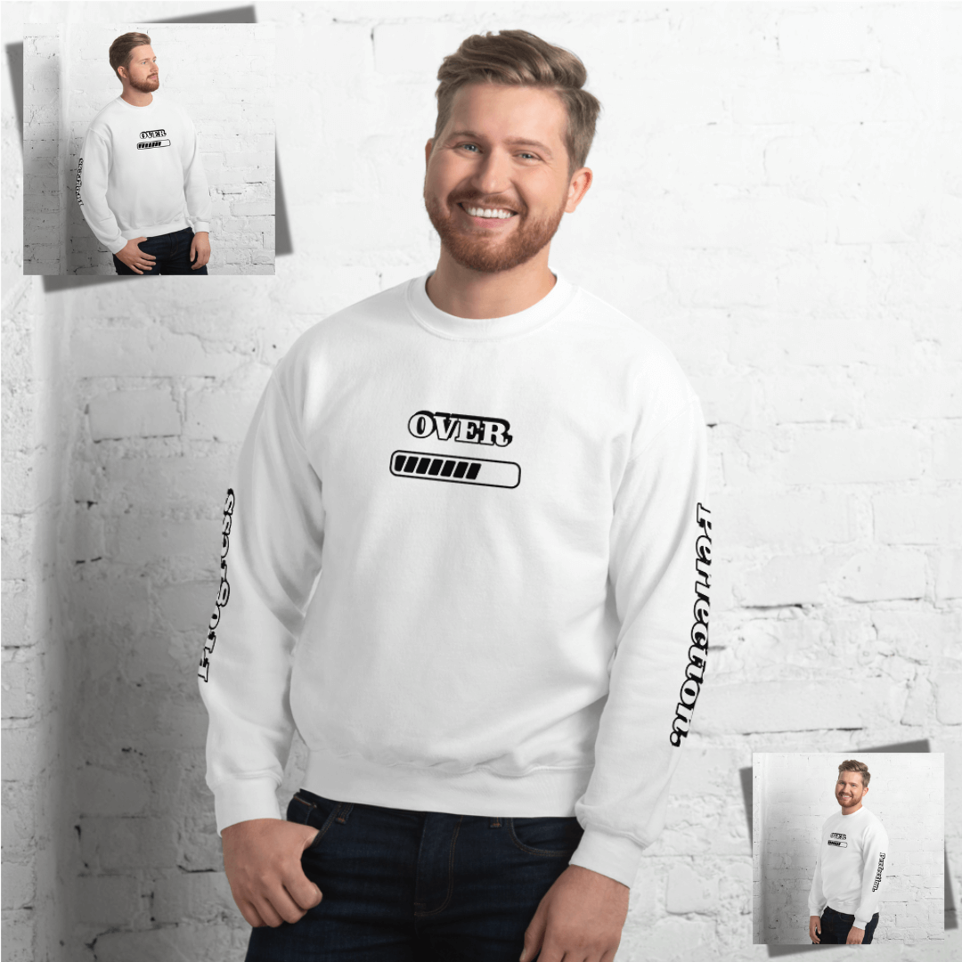 Progress OVER Perfection - Unisex Sweatshirt (with Sleeve Printing)