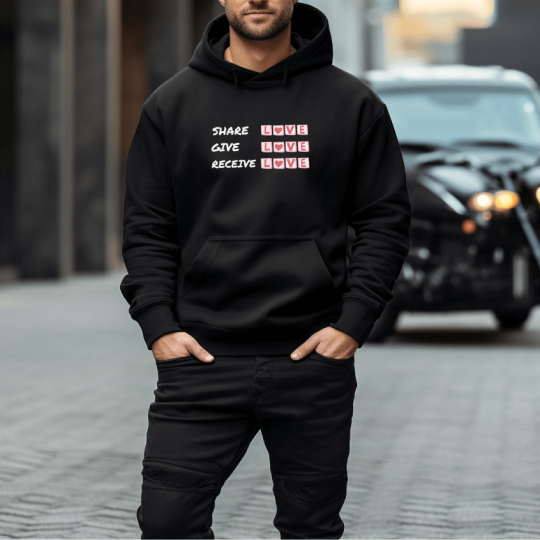 Share Give Receive Love - Unisex Hoodie