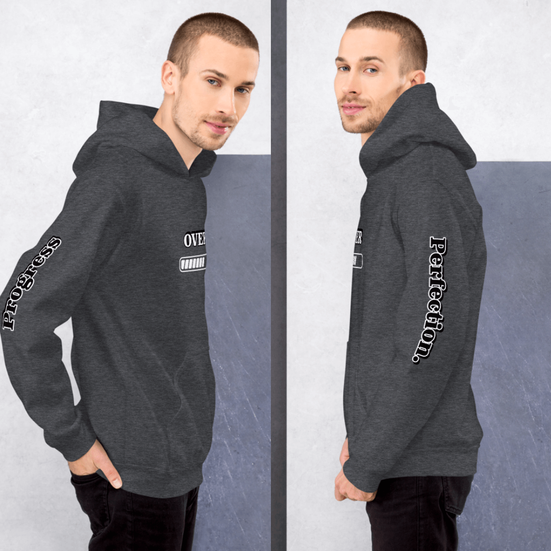 Progress OVER Perfection - Unisex Hoodie (with Sleeve Printing)