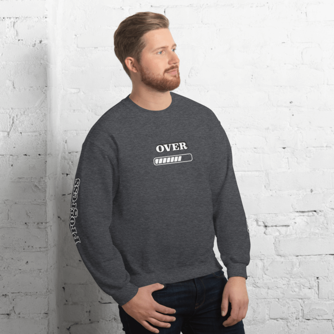 Progress OVER Perfection - Unisex Sweatshirt (with Sleeve Printing)