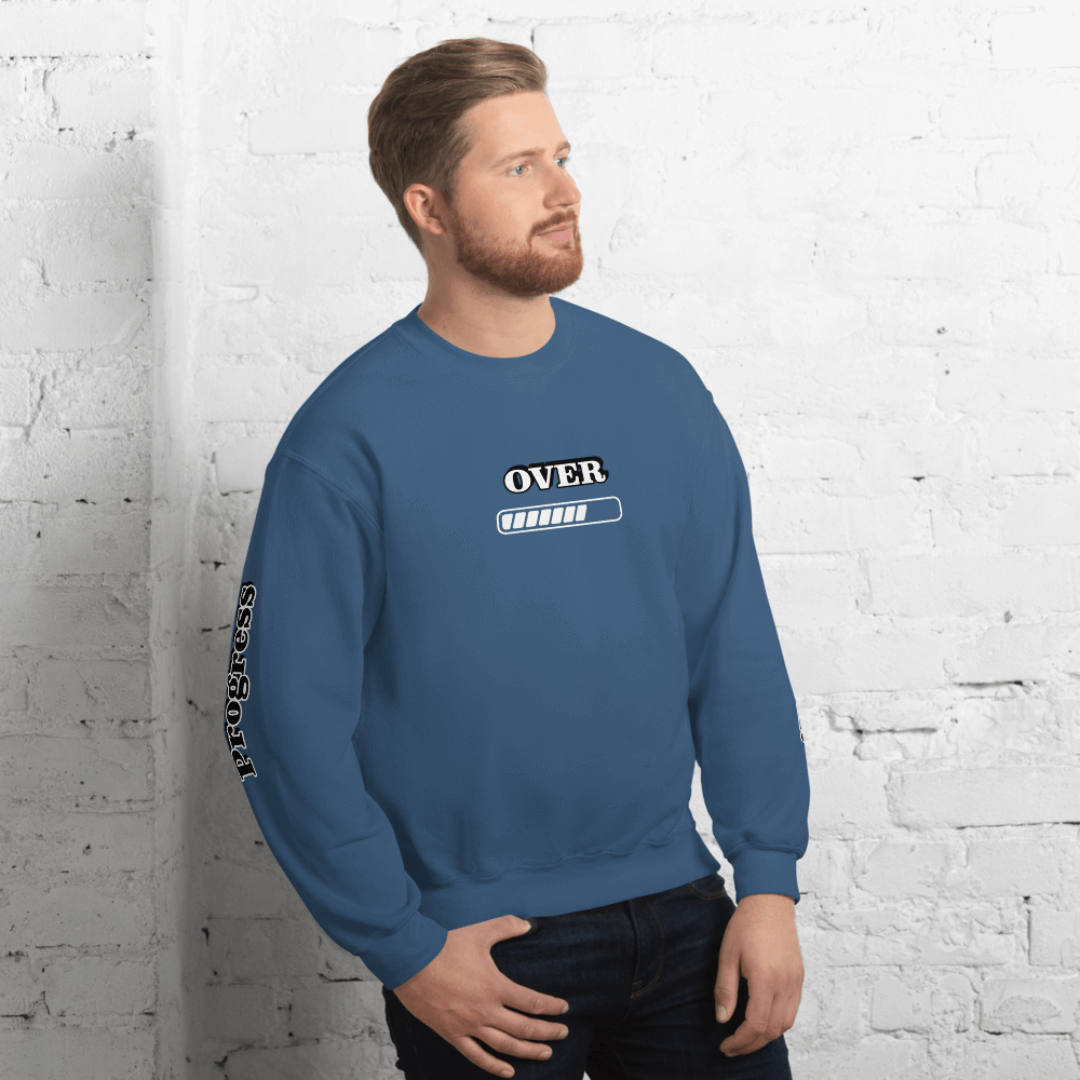 Progress OVER Perfection - Unisex Sweatshirt (with Sleeve Printing)
