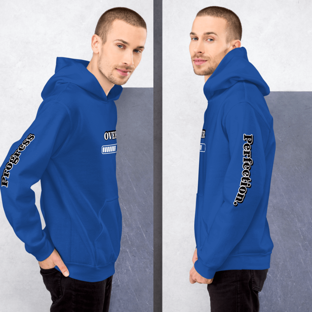 Progress OVER Perfection - Unisex Hoodie (with Sleeve Printing)