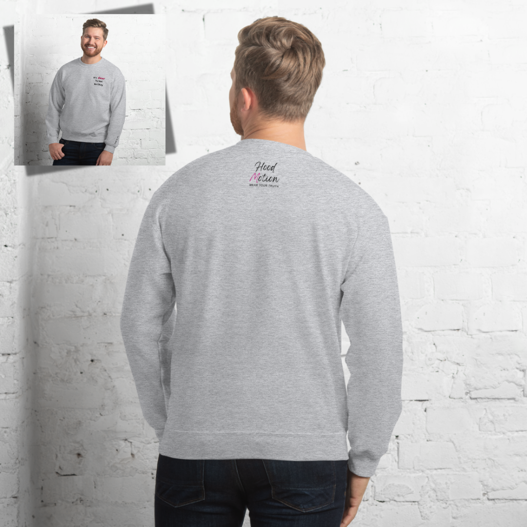 It's Okay to not be Okay v2 - Unisex Sweatshirt (with Left Chest and Wrist Embroidery)