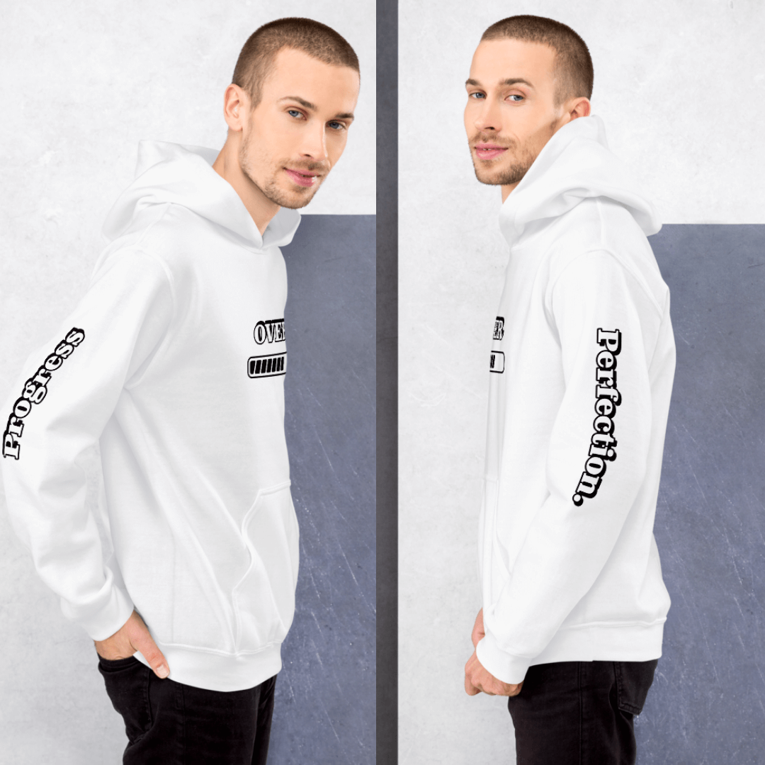 Progress OVER Perfection - Unisex Hoodie (with Sleeve Printing)