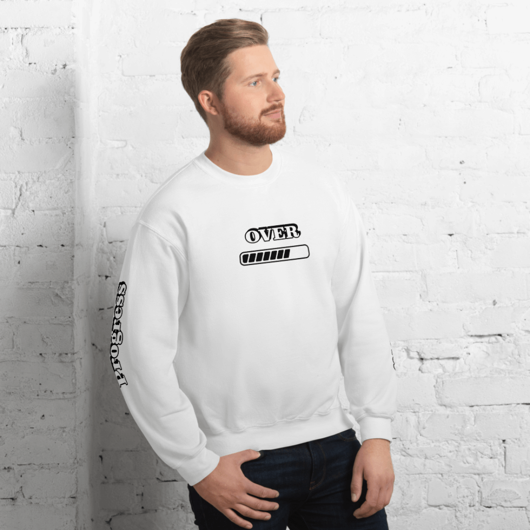 Progress OVER Perfection - Unisex Sweatshirt (with Sleeve Printing)