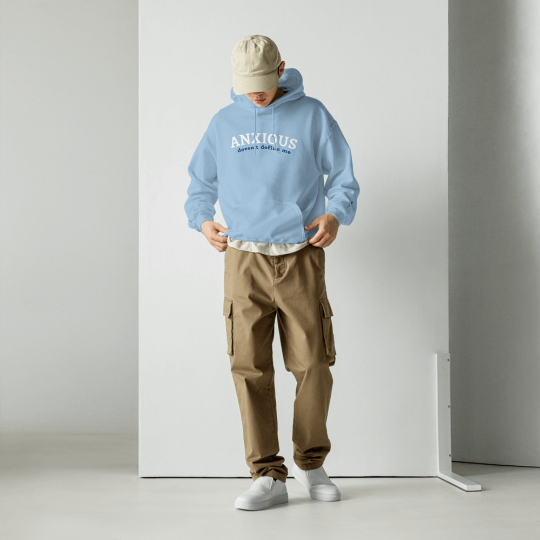 ANXIOUS doesn't define me - Unisex Hoodie (with Wrist Embroidery)
