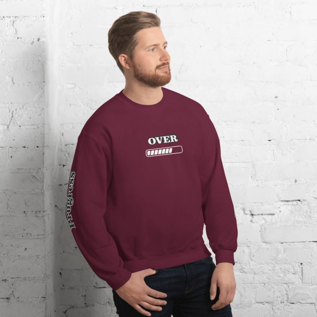 Progress OVER Perfection - Unisex Sweatshirt (with Sleeve Printing)