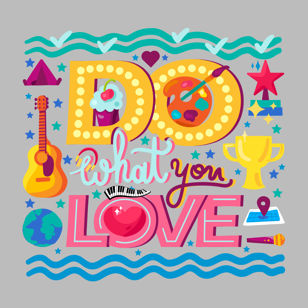 Do What You Love - Unisex Sweatshirt (with Left Chest and Wrist Embroidery + Back print)